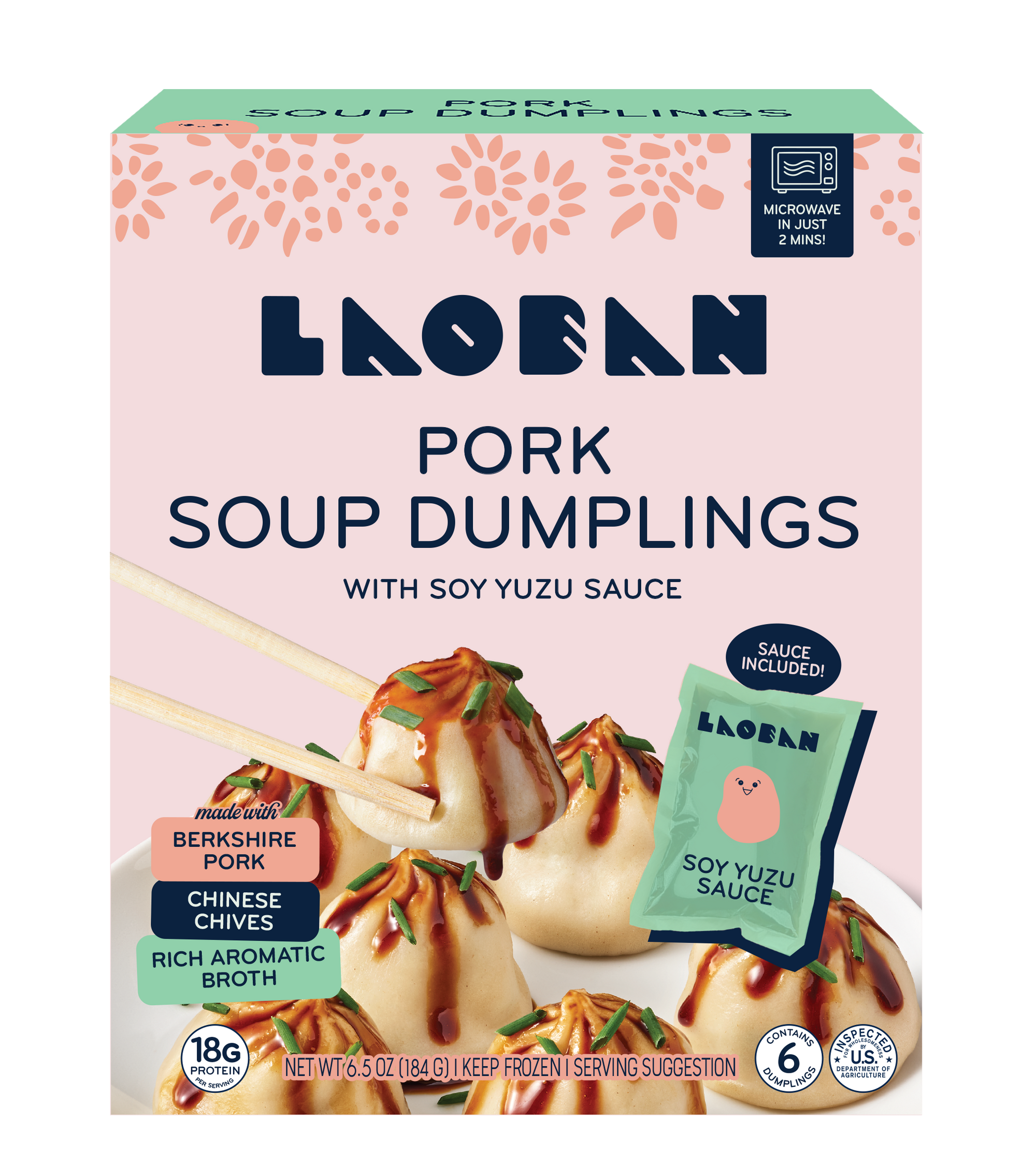 Microwaveable Pork Soup Dumplings with Soy Yuzu Sauce