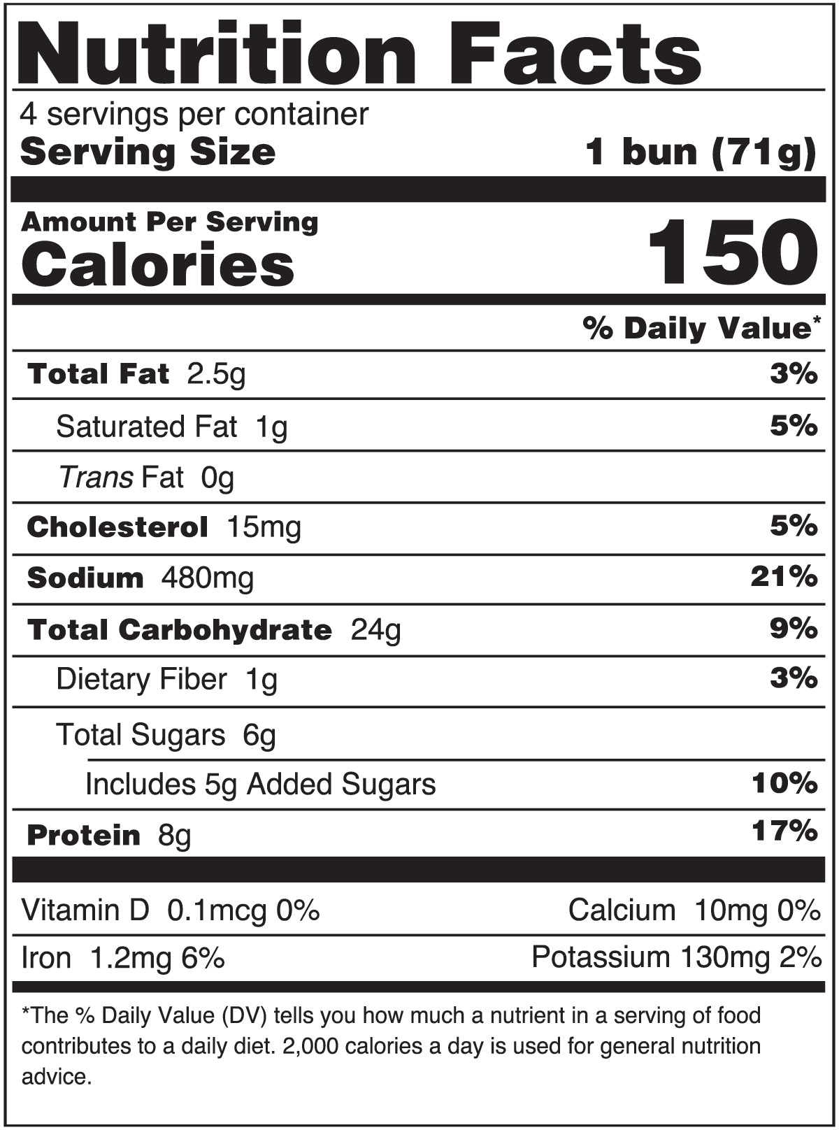 Nutrition Facts of Chinese Style BBQ Pork Bao Buns at Costco