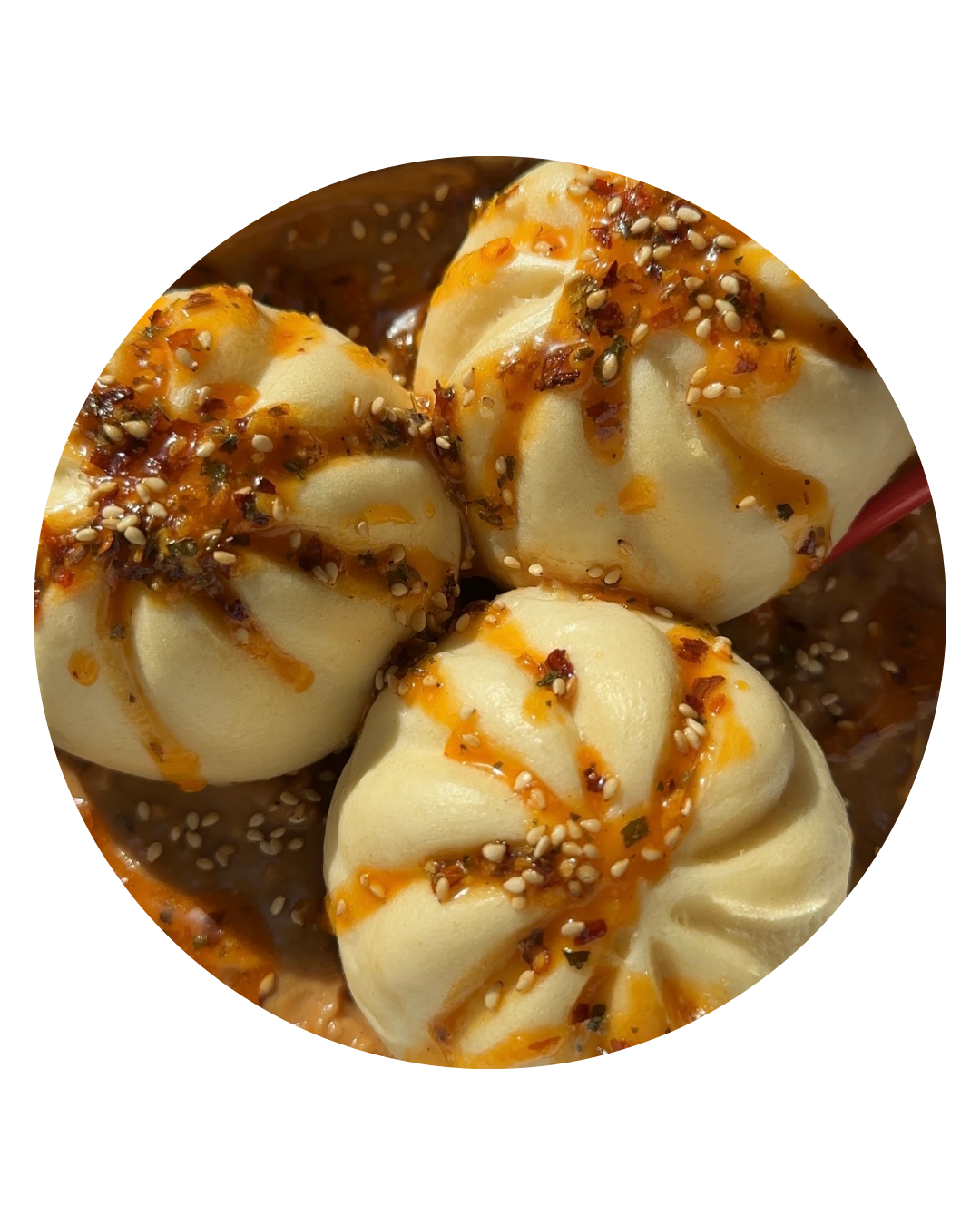 Spicy Peanut Sauce with Bao Buns